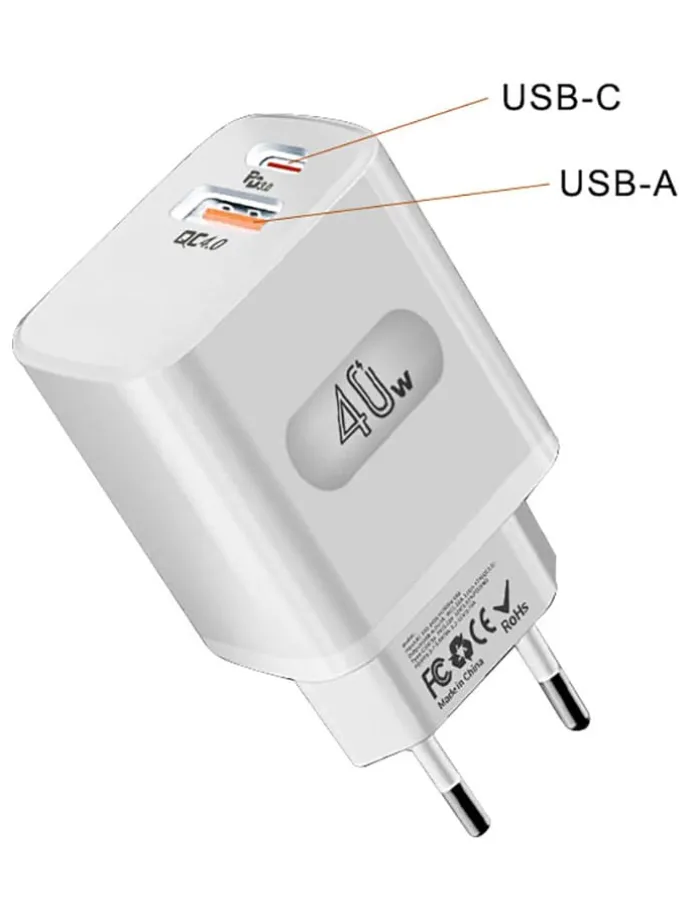 Adapter sieciowy USB w kolorze białym