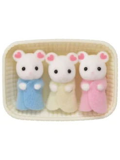 Akcesoria dla lalek "Marshmallow mice triplets" - 3+