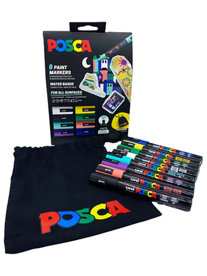 Akrylowe markery (8 szt.) "Uni Posca"