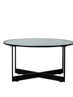 Ława w kolorze czarnym - wys. 40 x Ø 70 cm