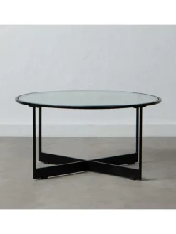 Ława w kolorze czarnym - wys. 40 x Ø 70 cm