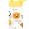 Bidon "Animal friends" w kolorze żółtym - 450 ml