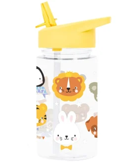 Bidon "Animal friends" w kolorze żółtym - 450 ml