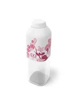 Bidon ''Positive M'' w kolorze biało-różowym - 500 ml