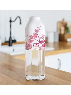 Bidon ''Positive M'' w kolorze biało-różowym - 500 ml