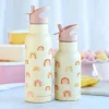 Bidon "Rainbows" w kolorze żółtym - 500 ml
