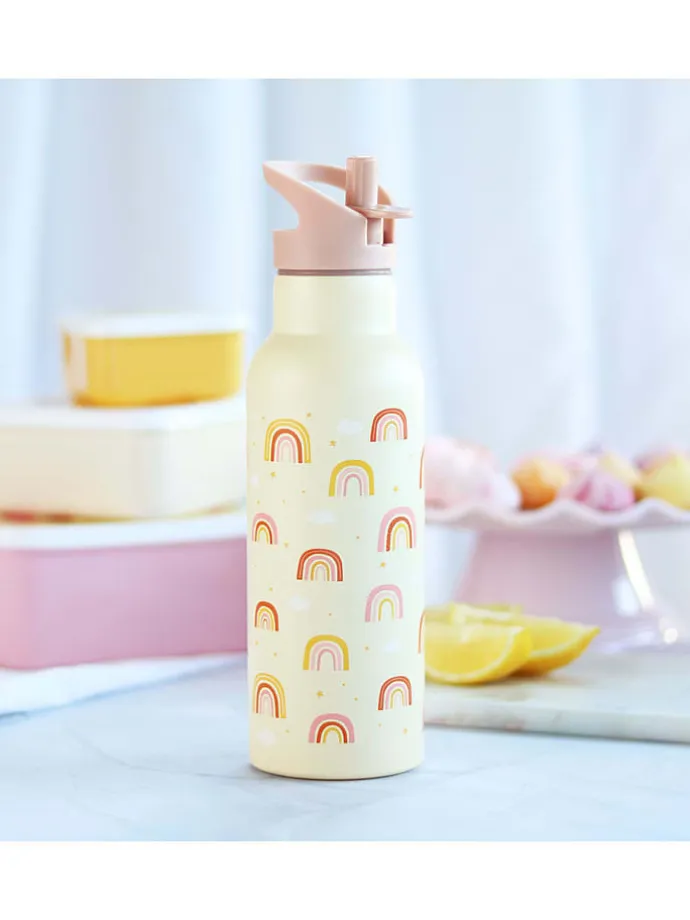 Bidon "Rainbows" w kolorze żółtym - 500 ml