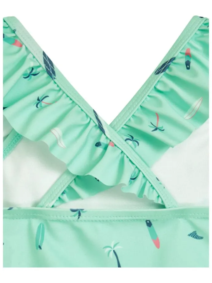 Bikini "Surfboard Palms" w kolorze miętowym