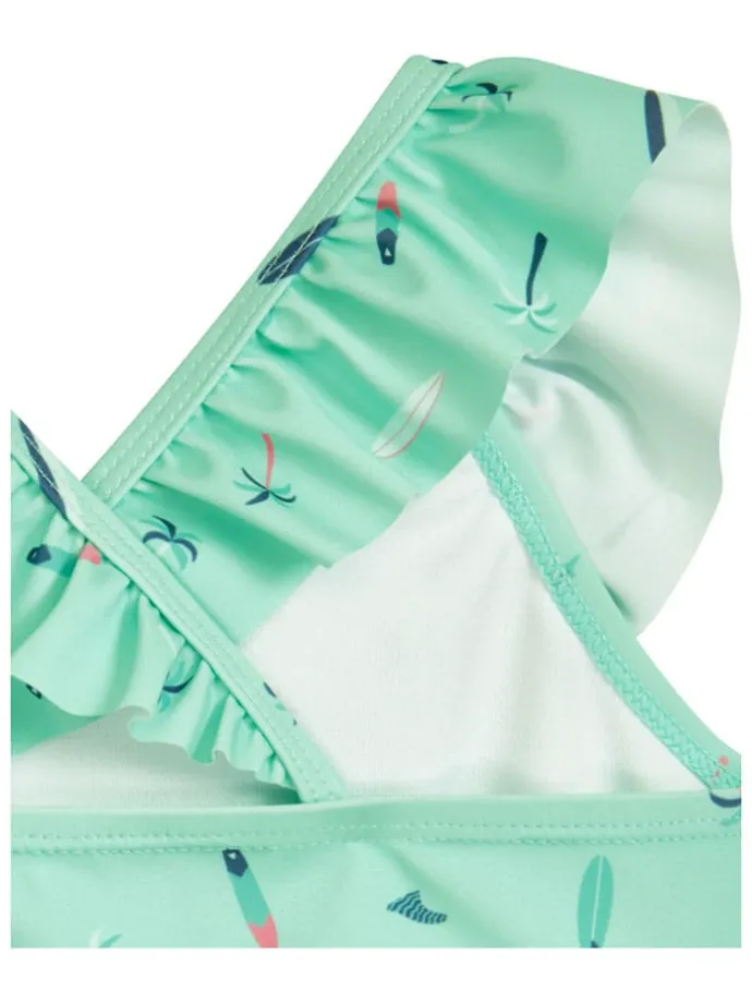 Bikini "Surfboard Palms" w kolorze miętowym