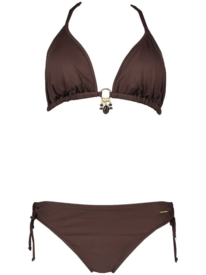 Bikini w kolorze ciemnobrązowym