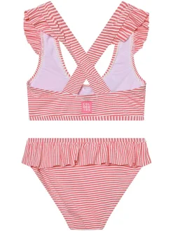Bikini w kolorze jasnoróżowo-białym