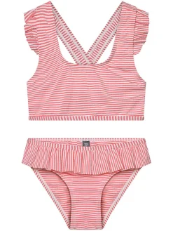 Bikini w kolorze jasnoróżowo-białym