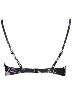 Biustonosz bikini w kolorze czarnym ze wzorem
