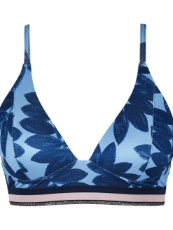 Biustonosz bikini w kolorze niebieskim
