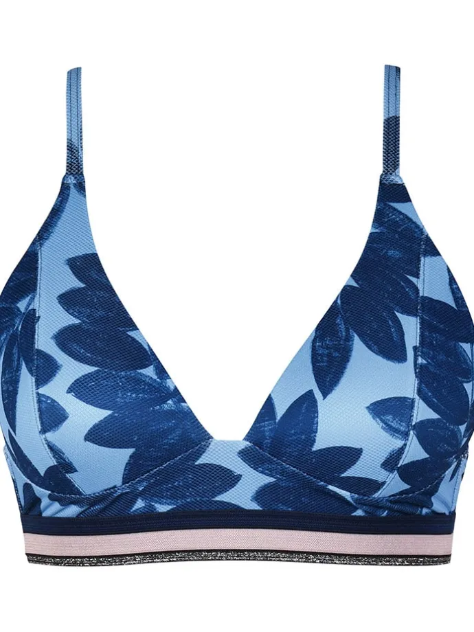 Biustonosz bikini w kolorze niebieskim