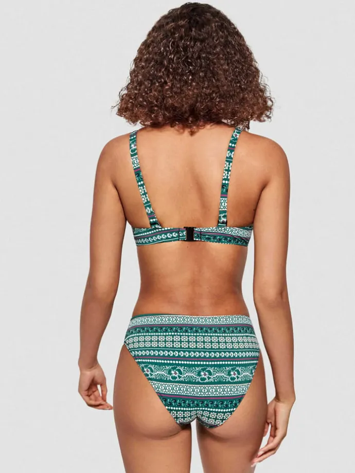 Biustonosz bikini w kolorze zielonym
