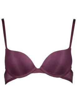 Biustonosz push-up "Louise" w kolorze bordowym