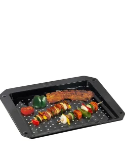 Blacha grillowa w kolorze czarnym - 38 x 33 cm