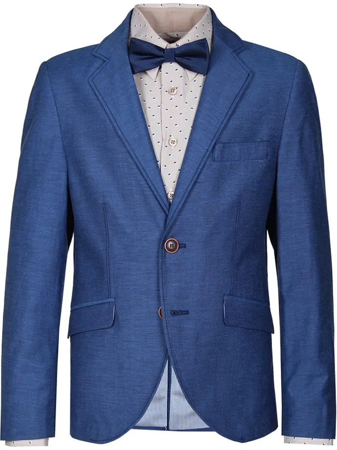 Blezer - Slim fit - w kolorze niebieskim