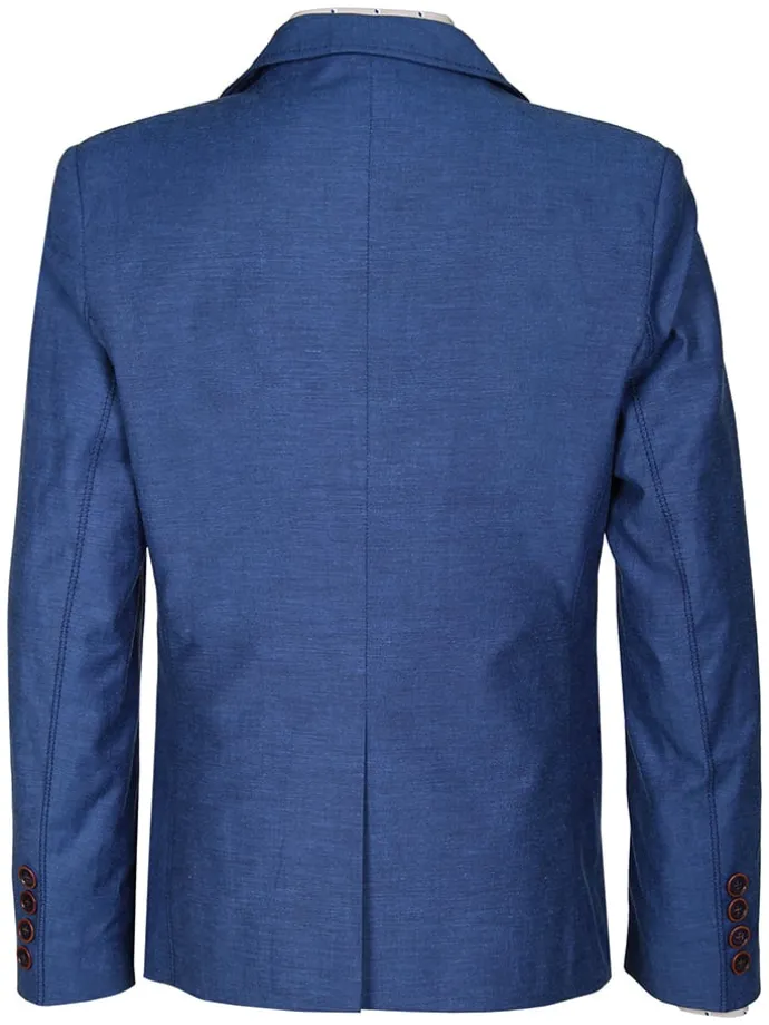 Blezer - Slim fit - w kolorze niebieskim
