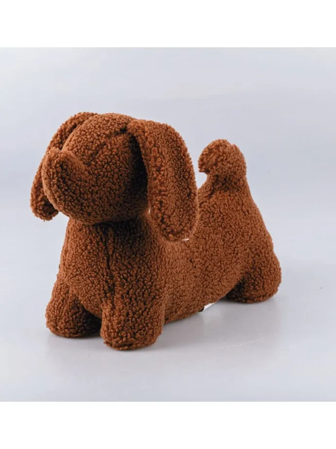 Blokada "Dachshund" w kolorze brązowym do drzwi - 35 x 23 x 13 cm