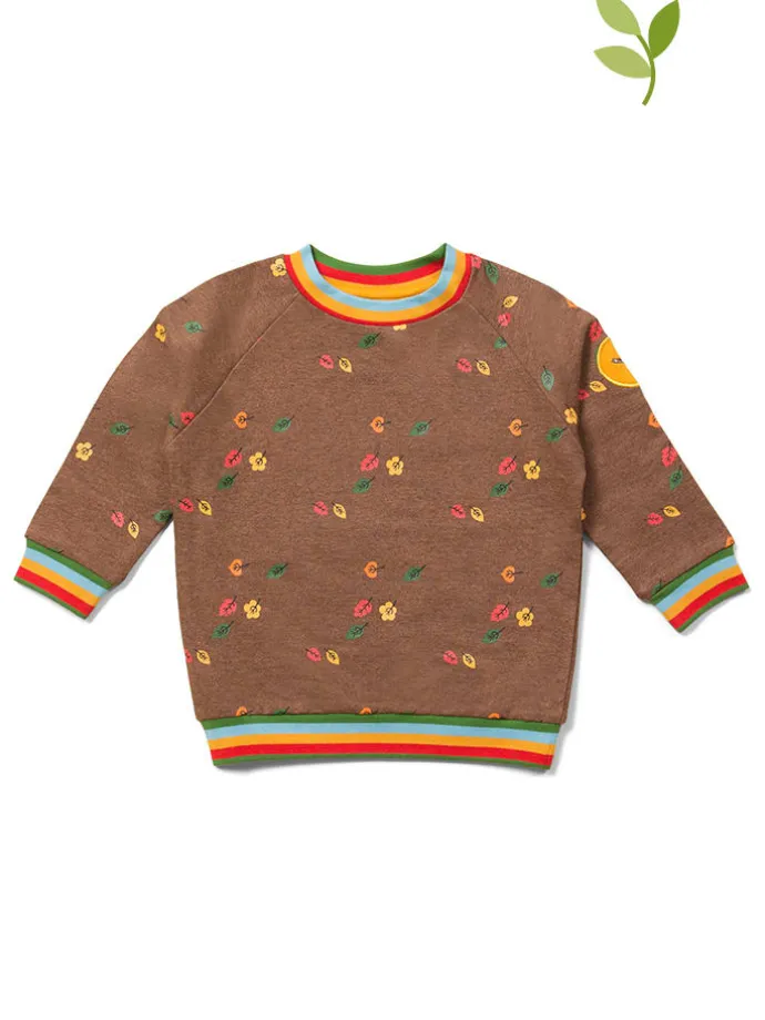 Bluza "Falling Leaves" w kolorze jasnobrązowym