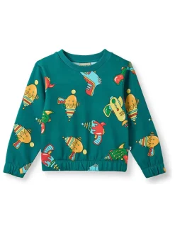Bluza "Space Blasters" w kolorze zielonym
