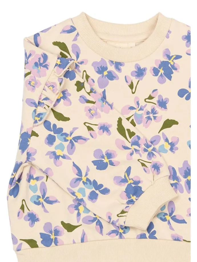Bluza w kolorze fioletowo-beżowym