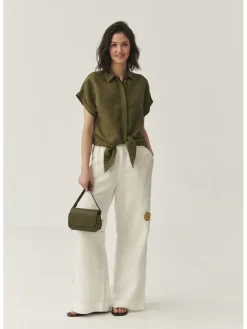 Bluzka w kolorze khaki
