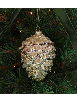 Bombka "Pine Cone" w kolorze złotym - wys. 13 cm