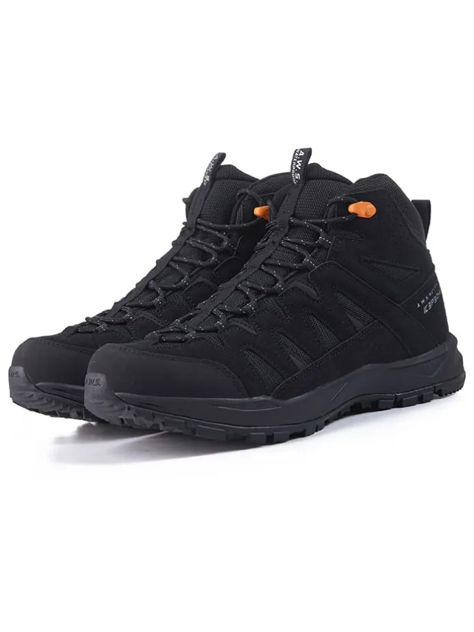Botki trekkingowe "Aura" w kolorze czarnym