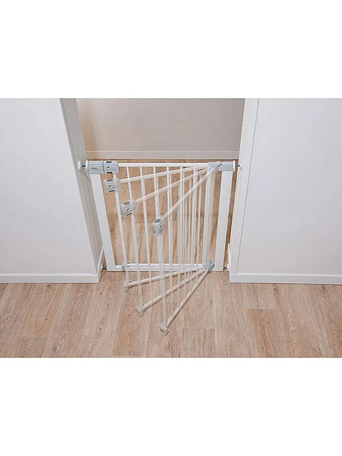 Bramka zabezpieczająca "Auto Close" w kolorze białym - 71,6 x 72,5 cm