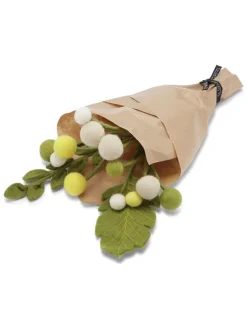 Bukiet dekoracyjny w kolorze zielono-żółtym - dł. 45 cm