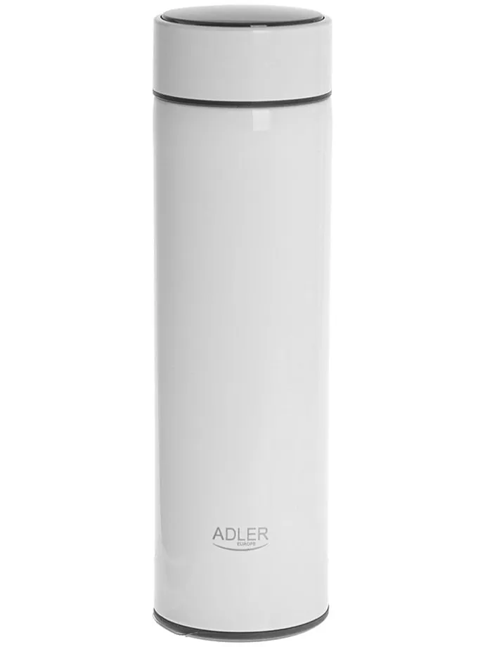 Butelka termiczna "AD 4506" w kolorze białym - 473 ml