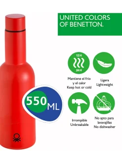 Butelka termiczna w kolorze czerwonym - 550 ml