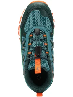 Buty outdoorowe w kolorze turkusowo-pomarańczowym