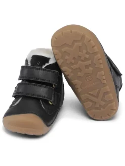 Buty "Petit Mid Winter Strap" w kolorze czarnym do nauki chodzenia