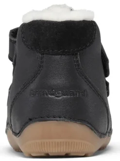 Buty "Petit Mid Winter Strap" w kolorze czarnym do nauki chodzenia