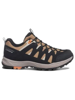 Buty trekkingowe "Aura" w kolorze czarno-jasnobrązowym