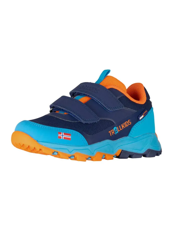 Buty trekkingowe "Preikestolen" w kolorze granatowo-błękitno-pomarańczowym