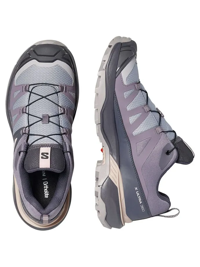 Buty trekkingowe "X ULTRA 360" w kolorze szaro-fioletowym