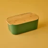 Chlebak "Breed" w kolorze khaki - 33 x 18,5 x 12 cm