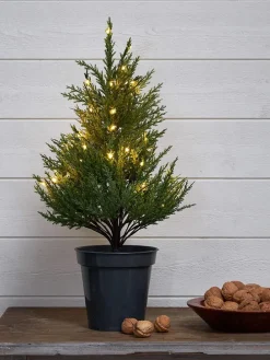Choinka LED "Thuja" w kolorze zielonym - 55 x 28 cm