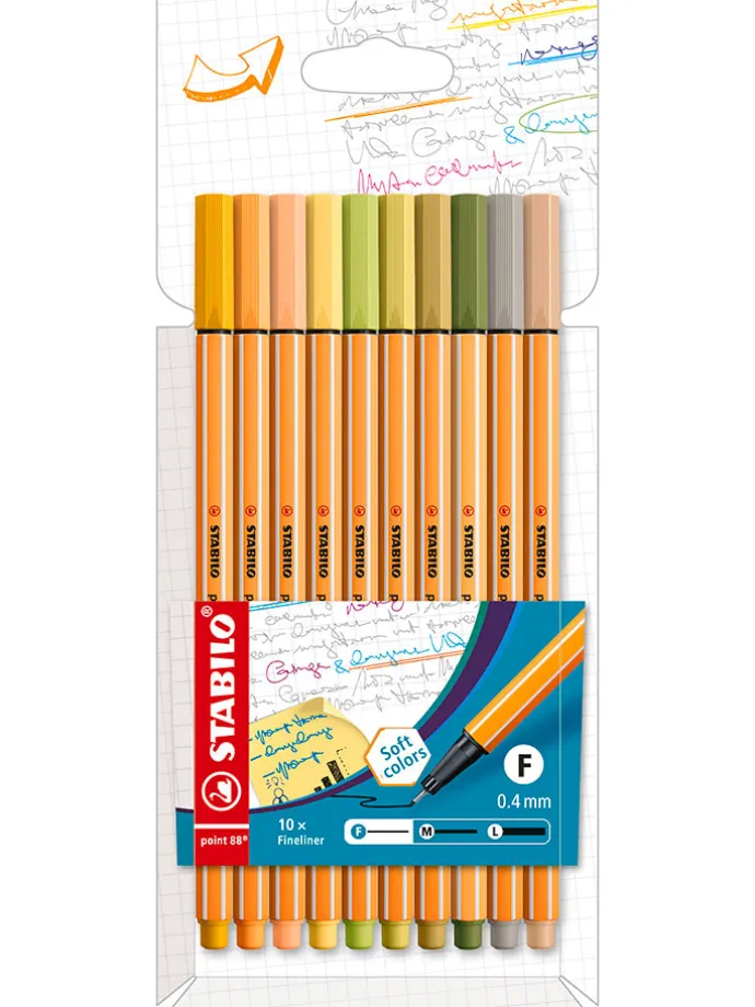 Cienkopisy (10 szt.) "STABILO point 88"