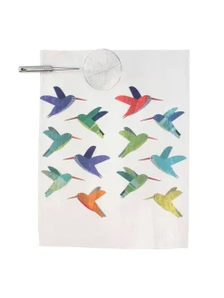 Ściereczki (2 szt.) "Colibri" w kolorze białym ze wzorem do naczyń