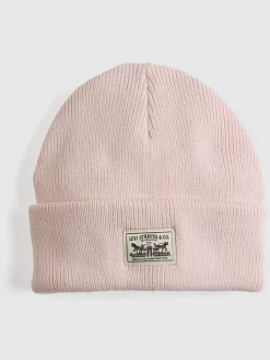 Czapka beanie w kolorze jasnoróżowym