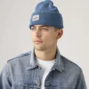 Czapka beanie w kolorze niebieskim