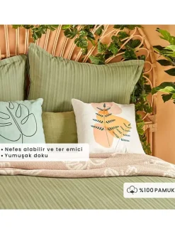 3-częściowy komplet pościeli renforcé "Arno" w kolorze khaki