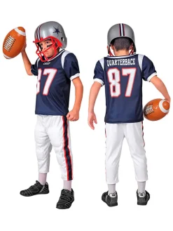 2-częściowy kostium "Americam Football Player" w kolorze granatowo-białym
