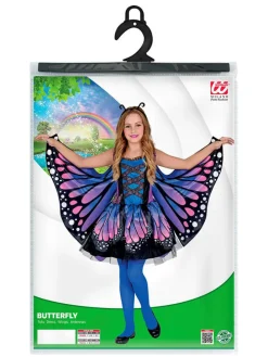 3-częściowy kostium "Butterfly" w kolorze fioletowo-niebieskim